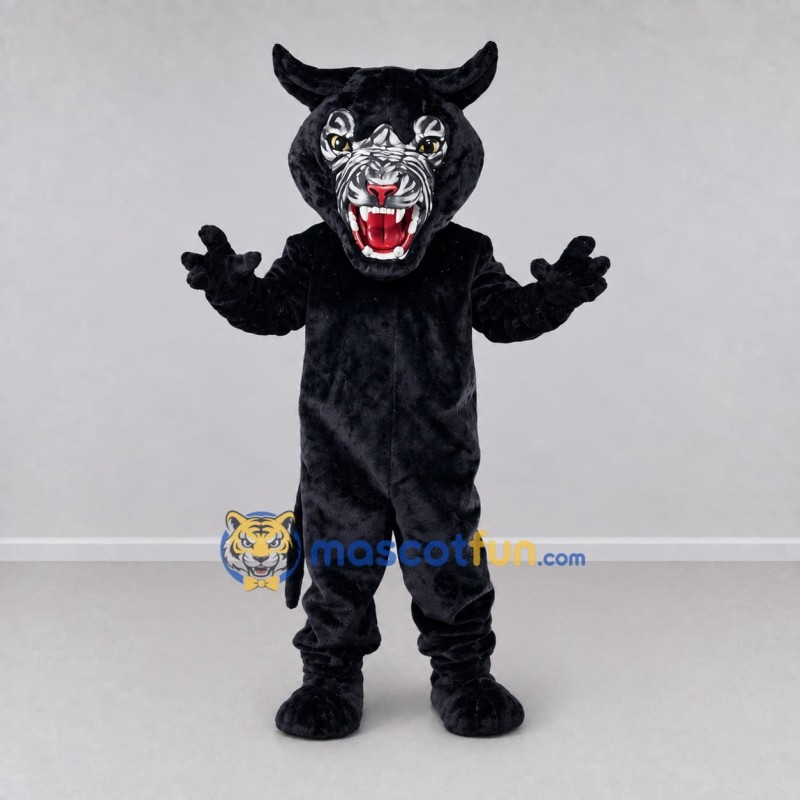 Custom Black and White Horned Beast Mascot Costume Adult Full Body Suit for Halloween Events Custom Black and White Horned Beast Mascot Costume Adult Full Body Suit for Halloween Events