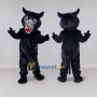 Custom Black and White Horned Beast Mascot Costume Adult Full Body Suit for Halloween Events