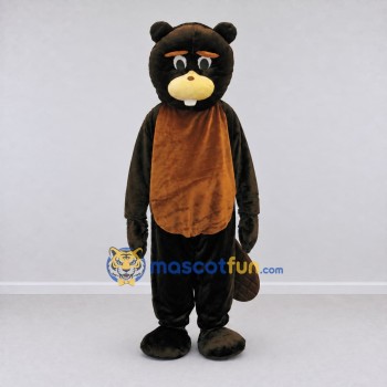 Custom Black and Brown Rodent Mascot Costume Adult Full Body Suit for Woodland Events