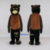 Custom Black and Brown Rodent Mascot Costume Adult Full Body Suit for Woodland Events