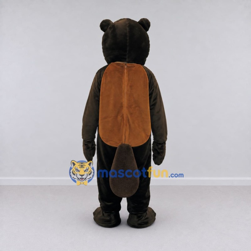 Custom Black and Brown Rodent Mascot Costume Adult Full Body Suit for Woodland Events