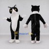 Custom Black and White Cat Mascot Costume Adult Full Body Suit for Pet Events Custom Black and White Cat Mascot Costume Adult Full Body Suit for Pet Events