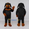 Custom Black and Tan Dog Mascot Costume Adult Full Body Suit for Pet Events Custom Black and Tan Dog Mascot Costume Adult Full Body Suit for Pet Events