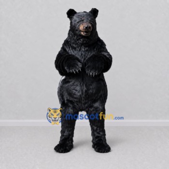 Custom Black Bear Mascot Costume Adult Full Body Suit for Wildlife Events Custom Black Bear Mascot Costume Adult Full Body Suit for Wildlife Events
