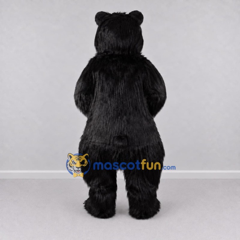 Custom Black and White Bear Mascot Costume Adult Full Body Suit for Wildlife Events Custom Black and White Bear Mascot Costume Adult Full Body Suit for Wildlife Events
