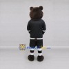 Custom Brown and Black Bear in Sportswear Mascot Costume Adult Full Body Suit for Sports Events Custom Brown and Black Bear in Sportswear Mascot Costume Adult Full Body Suit for Sports Events