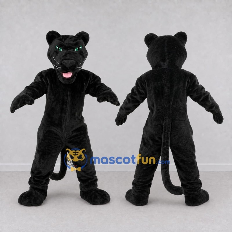 Custom Black Panther Mascot Costume Adult Full Body Suit for Sports Events Custom Black Panther Mascot Costume Adult Full Body Suit for Sports Events