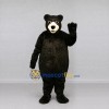 Custom Black and Cream Bear Mascot Costume Adult Full Body Suit for Wildlife Events Custom Black and Cream Bear Mascot Costume Adult Full Body Suit for Wildlife Events