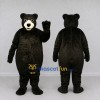 Custom Black and Cream Bear Mascot Costume Adult Full Body Suit for Wildlife Events Custom Black and Cream Bear Mascot Costume Adult Full Body Suit for Wildlife Events