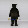Custom Black and Cream Bear Mascot Costume Adult Full Body Suit for Wildlife Events Custom Black and Cream Bear Mascot Costume Adult Full Body Suit for Wildlife Events