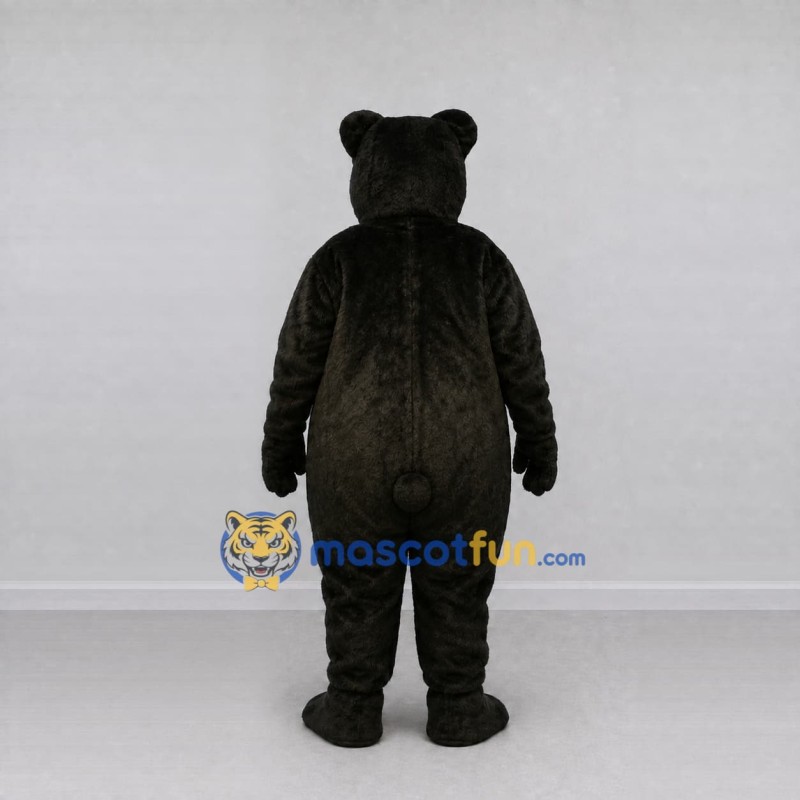 Custom Black and Cream Bear Mascot Costume Adult Full Body Suit for Wildlife Events Custom Black and Cream Bear Mascot Costume Adult Full Body Suit for Wildlife Events