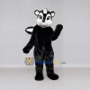 Custom Black and White Skunk Mascot Costume Adult Full Body Suit for Woodland Events Custom Black and White Skunk Mascot Costume Adult Full Body Suit for Woodland Events