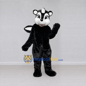 Custom Black and White Skunk Mascot Costume Adult Full Body Suit for Woodland Events Custom Black and White Skunk Mascot Costume Adult Full Body Suit for Woodland Events