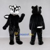 Custom Black and White Skunk Mascot Costume Adult Full Body Suit for Woodland Events
