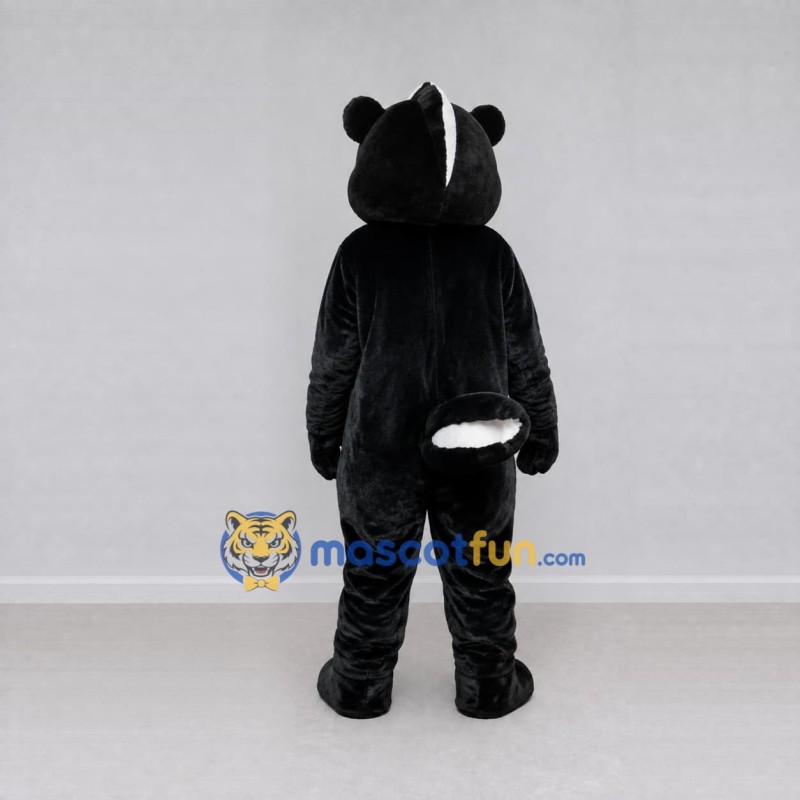 Custom Black and White Skunk Mascot Costume Adult Full Body Suit for Woodland Events Custom Black and White Skunk Mascot Costume Adult Full Body Suit for Woodland Events