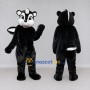 Custom Black and White Skunk Mascot Costume Adult Full Body Suit for Woodland Events