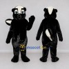 Custom Black and White Skunk Mascot Costume Adult Full Body Suit for Woodland Events