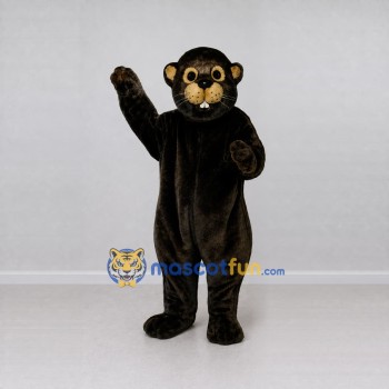 Custom Black and Brown Beaver Mascot Costume Adult Full Body Suit for Woodland Events Custom Black and Brown Beaver Mascot Costume Adult Full Body Suit for Woodland Events