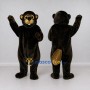Custom Black and Brown Beaver Mascot Costume Adult Full Body Suit for Woodland Events