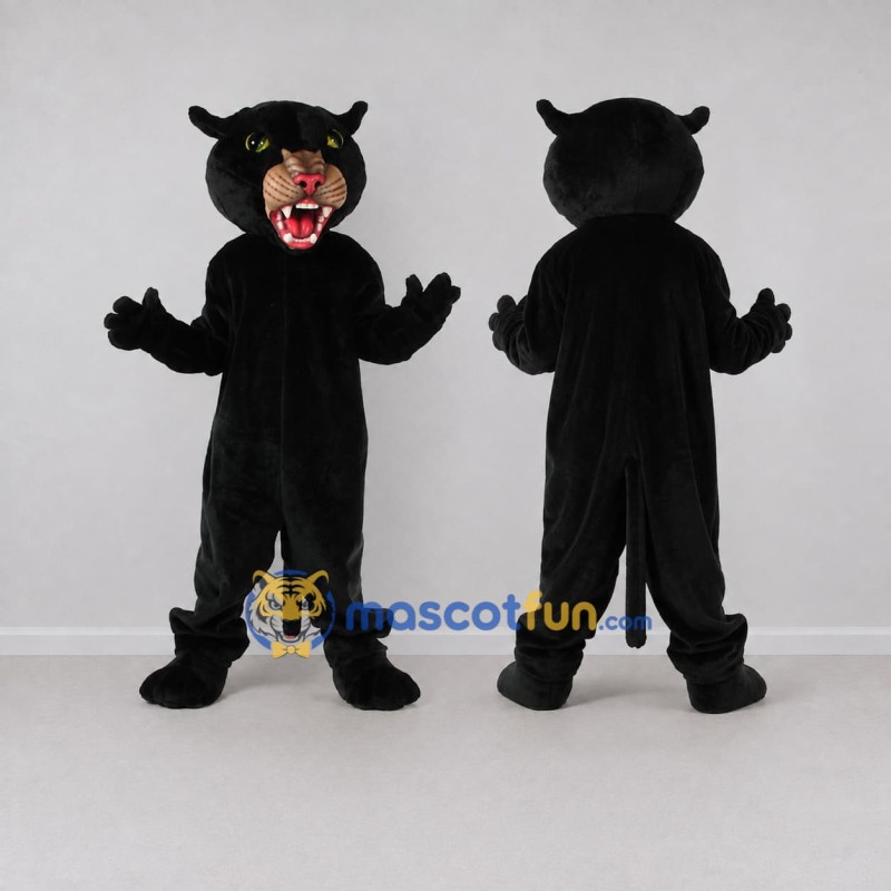 Custom Black and Tan Panther Mascot Costume Adult Full Body Suit for Sports Events Custom Black and Tan Panther Mascot Costume Adult Full Body Suit for Sports Events