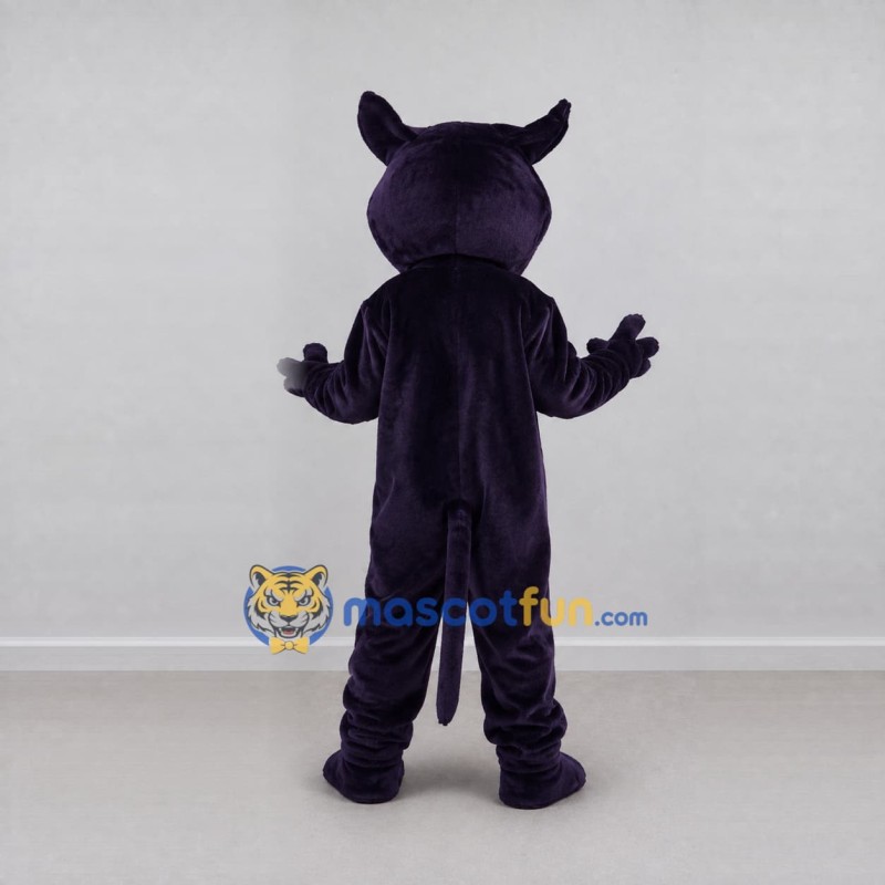 Custom Dark Purple and White Horned Beast Mascot Costume Adult Full Body Suit for Halloween Events