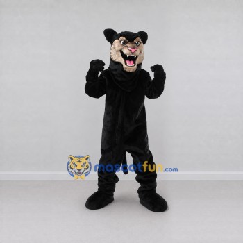 Custom Black and Tan Panther Mascot Costume Adult Full Body Suit for Sports Events Custom Black and Tan Panther Mascot Costume Adult Full Body Suit for Sports Events