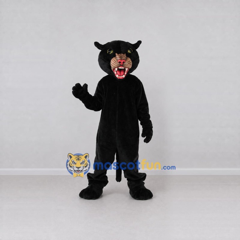 Custom Black and Tan Panther Mascot Costume Adult Full Body Suit for Sports Events Custom Black and Tan Panther Mascot Costume Adult Full Body Suit for Sports Events