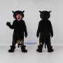 Custom Black and Tan Panther Mascot Costume Adult Full Body Suit for Sports Events