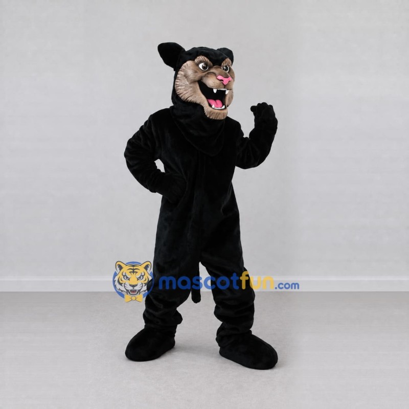 Custom Black and Tan Panther Mascot Costume Adult Full Body Suit for Sports Events Custom Black and Tan Panther Mascot Costume Adult Full Body Suit for Sports Events