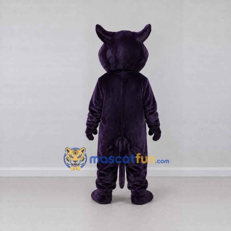 Custom Dark Purple and White Horned Beast Mascot Costume Adult Full Body Suit for Halloween Events