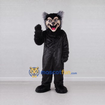 Custom Black and Gray Wolf Mascot Costume Adult Full Body Suit for Sports Events Custom Black and Gray Wolf Mascot Costume Adult Full Body Suit for Sports Events