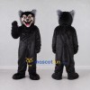 Custom Black and Gray Wolf Mascot Costume Adult Full Body Suit for Sports Events Custom Black and Gray Wolf Mascot Costume Adult Full Body Suit for Sports Events