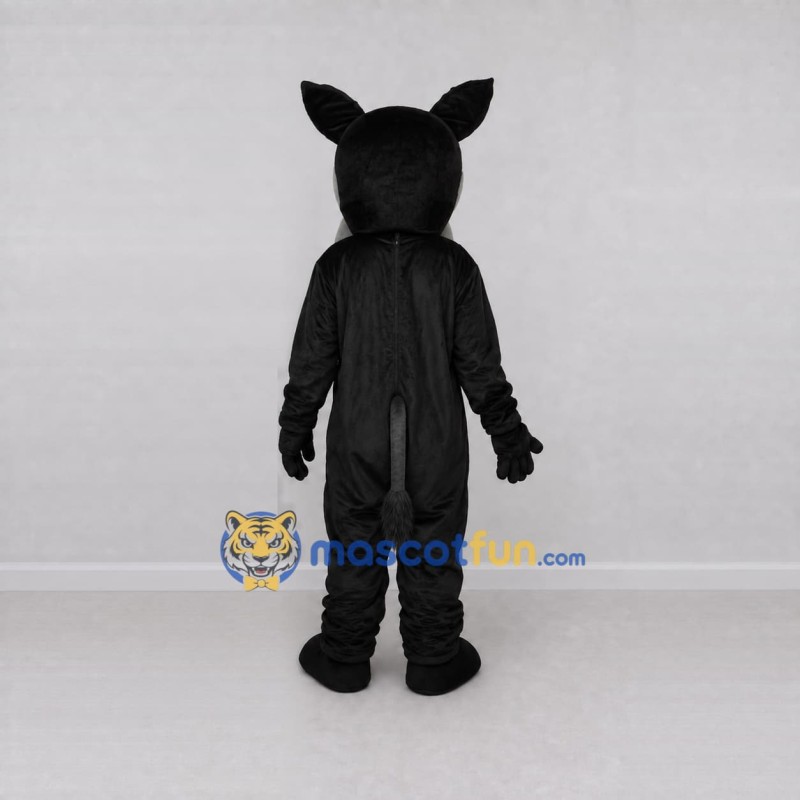 Custom Black and Gray Dog Mascot Costume Adult Full Body Suit for Pet Events Custom Black and Gray Dog Mascot Costume Adult Full Body Suit for Pet Events