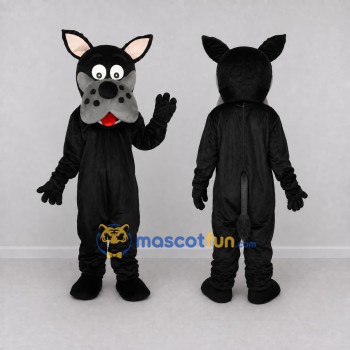 Custom Black and Gray Dog Mascot Costume Adult Full Body Suit for Pet Events