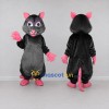 Custom Black Gray and Pink Rat Mascot Costume Adult Full Body Suit for Halloween Events Custom Black Gray and Pink Rat Mascot Costume Adult Full Body Suit for Halloween Events