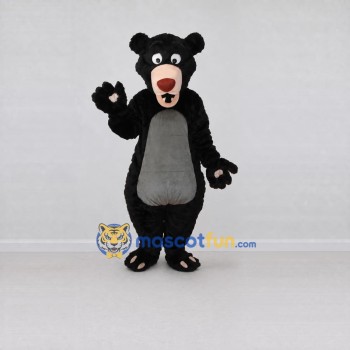 Custom Black and Gray Bear Mascot Costume Adult Full Body Suit for School Events Custom Black and Gray Bear Mascot Costume Adult Full Body Suit for School Events