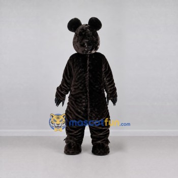 Custom Dark Brown Round-Eared Animal Mascot Costume Adult Full Body Suit for Costume Parties