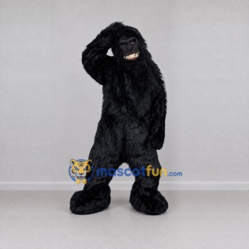 Custom Black Gorilla Mascot Costume Adult Full Body Suit for Wildlife Events Custom Black Gorilla Mascot Costume Adult Full Body Suit for Wildlife Events