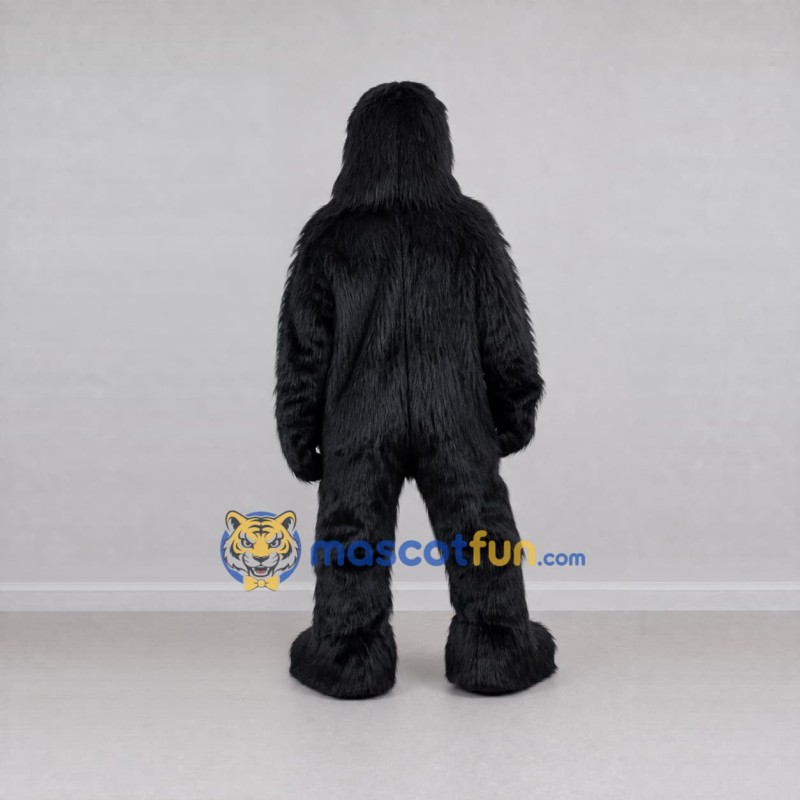 Custom Black Gorilla Mascot Costume Adult Full Body Suit for Wildlife Events Custom Black Gorilla Mascot Costume Adult Full Body Suit for Wildlife Events