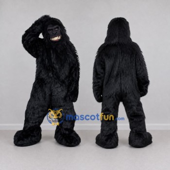 Custom Black Gorilla Mascot Costume Adult Full Body Suit for Wildlife Events