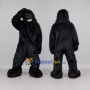 Custom Black Gorilla Mascot Costume Adult Full Body Suit for Wildlife Events