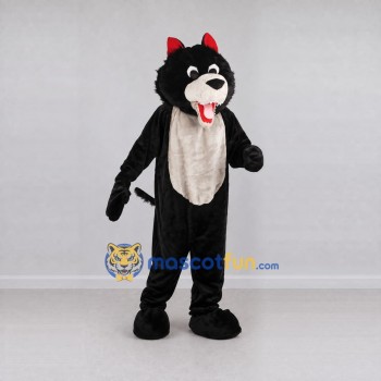Custom Black and Gray Wolf Mascot Costume Adult Full Body Suit for School Events Custom Black and Gray Wolf Mascot Costume Adult Full Body Suit for School Events