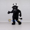 Custom Black and White Bull Mascot Costume Adult Full Body Suit for Sports Events Custom Black and White Bull Mascot Costume Adult Full Body Suit for Sports Events