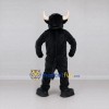 Custom Black Bull Mascot Costume Adult Full Body Suit for Sports Events Custom Black Bull Mascot Costume Adult Full Body Suit for Sports Events