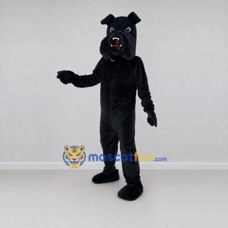 Custom Black Dog Mascot Costume Adult Full Body Suit for Pet Events Custom Black Dog Mascot Costume Adult Full Body Suit for Pet Events