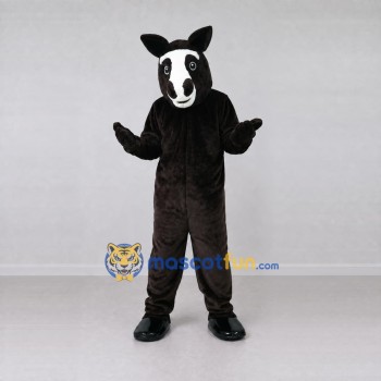 Custom Black and White Horse Mascot Costume Adult Full Body Suit for Farm Events Custom Black and White Horse Mascot Costume Adult Full Body Suit for Farm Events