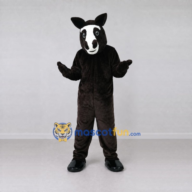Custom Black and White Horse Mascot Costume Adult Full Body Suit for Farm Events Custom Black and White Horse Mascot Costume Adult Full Body Suit for Farm Events