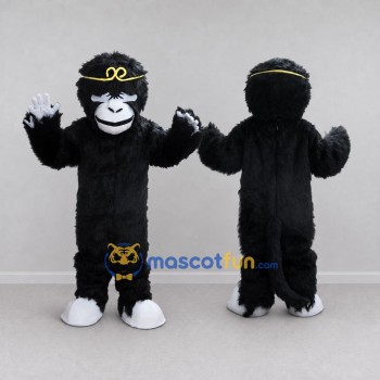 Custom Black and White Monkey King Mascot Costume Adult Full Body Suit for Cultural Events