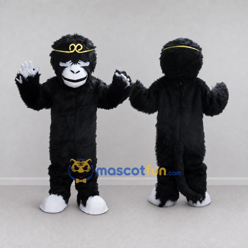 Custom Black and White Monkey King Mascot Costume Adult Full Body Suit for Cultural Events Custom Black and White Monkey King Mascot Costume Adult Full Body Suit for Cultural Events
