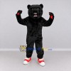 Custom Black and Red Roaring Bear Mascot Costume Adult Full Body Suit for Sports Events Custom Black and Red Roaring Bear Mascot Costume Adult Full Body Suit for Sports Events